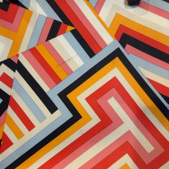 Tory Burch Kerrington LARGE Multicolor Geometric Tote Bag - Picture 11 of 11